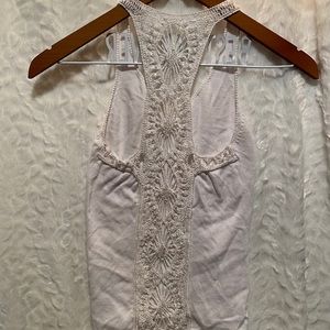 Boho beaded crochet back